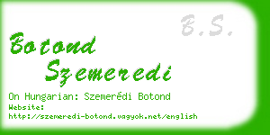 botond szemeredi business card